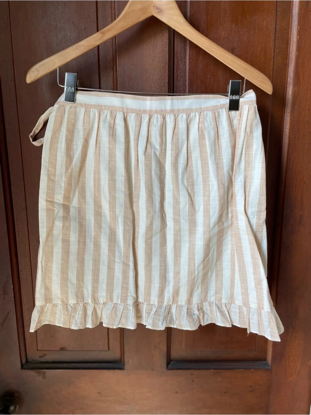 J.Crew women's size 2 striped 100% cotton wrap skirt